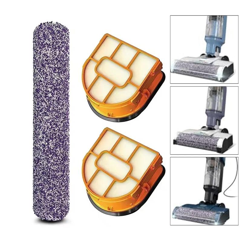Roller Brush x 1 + Filter x 2 For Shark AW201 / WD201 / WD201 / WD101 / WD100 Sweeping Robot Vacuum Cleaner Accessories