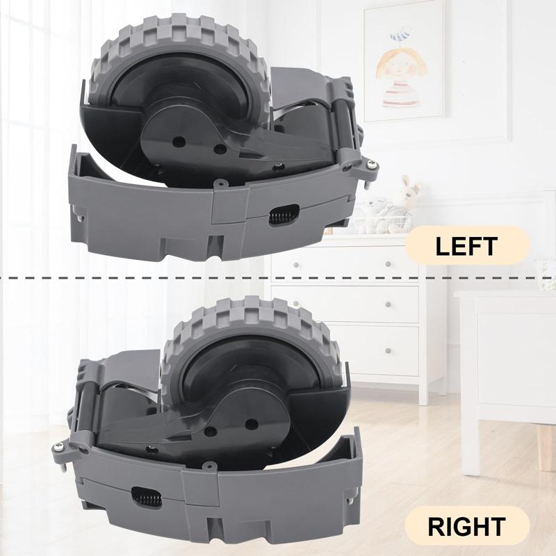 For IRobot Roomba 5/6/7/8/9 Series Walking Wheels Vacuum Cleaner Accessories Right Wheel-Black