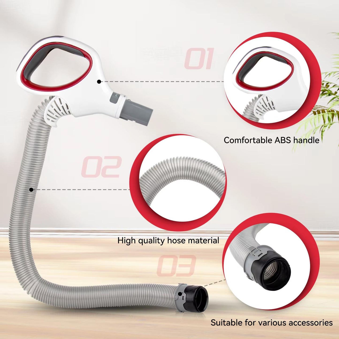 For Shark NV500 Handheld Vacuum Cleaner Extension Hose Accessory Telescopic Hose