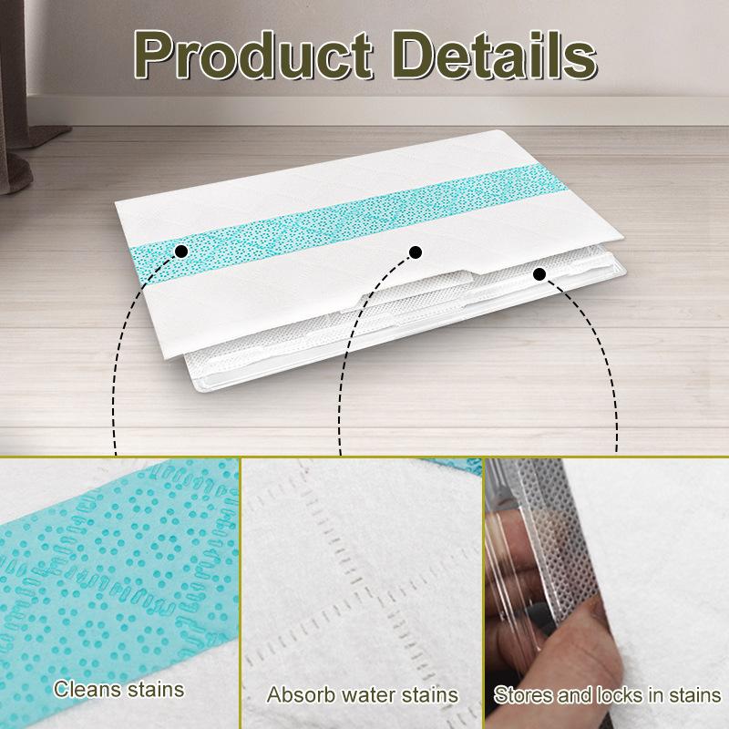2pcs /Pack Disposable Mop Pad Refills For Shark Vacmop VM252/VM250/VM200/VMP30(Blue Strip)