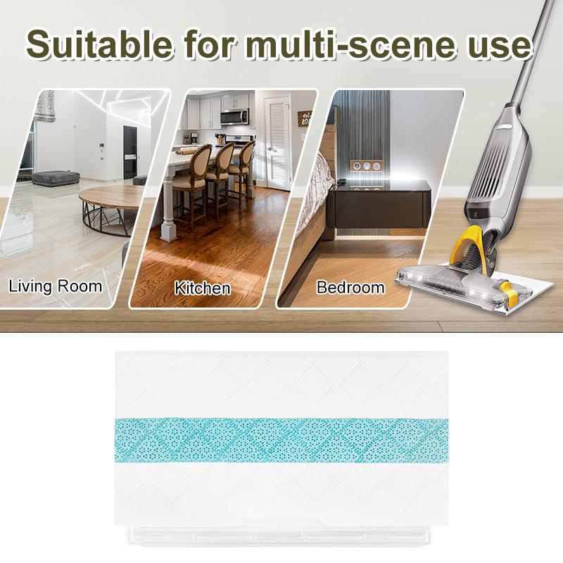 2pcs /Pack Disposable Mop Pad Refills For Shark Vacmop VM252/VM250/VM200/VMP30(Blue Strip)