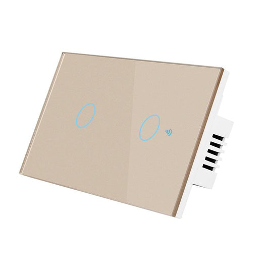 Model 120 US Gauge Graffiti Smart WIFI Single Fire Switch, Spec: 2-Gang Gold