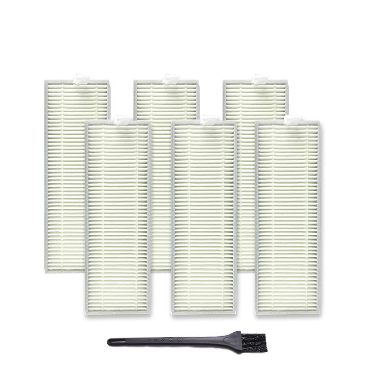 XI267 6 PCS I259 Filter + G101 Small Black Brush for ILIFE A7 A9