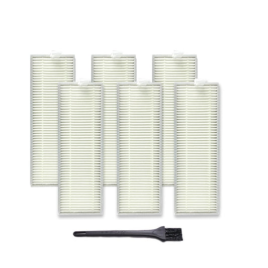 XI267 6 PCS I259 Filter + G101 Small Black Brush for ILIFE A7 A9