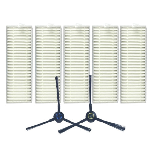 XI287 5 PCS I259 Filter +1 Pair I258 Side Brush for ILIFE A7 / A9