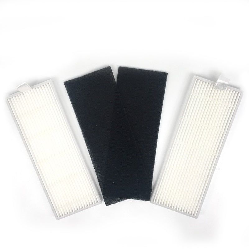 XI221 2 Pairs K614 Side Brushes + I205 Initial Effect Filter + 2 PCS I207 Filters Set for ILIFE A4 / A4S / A6