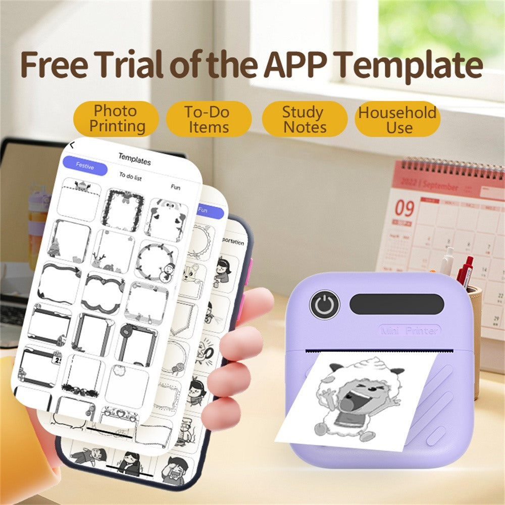 A36-Mini-Thermal-Printer-200-DPI-Portable-Bluetooth-compatible-Label-Printer-for-Office-Study-(APP:-AumiLabel)-Purple