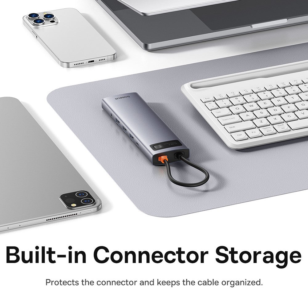 Metal-Gleam-Series-11-Port-HUB-Adapter-Multi-Port-Type-C-Docking-Station-USB-C-to-HD-/-VGA-/-USB-/-PD-/-RJ45-/-SD-/-TF-/-3.5mm