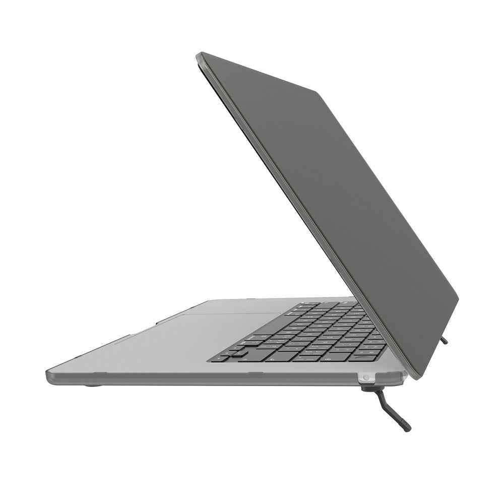 MP-SMS For MacBook Pro 16 inch (2026) A3429 A3428 / (2025) A3186 A3403 / (2024) A2991 / (2023) A2780 / (2021) A2485 A2780 Slim Case Kickstand Matte Laptop Cover - Transparent Black