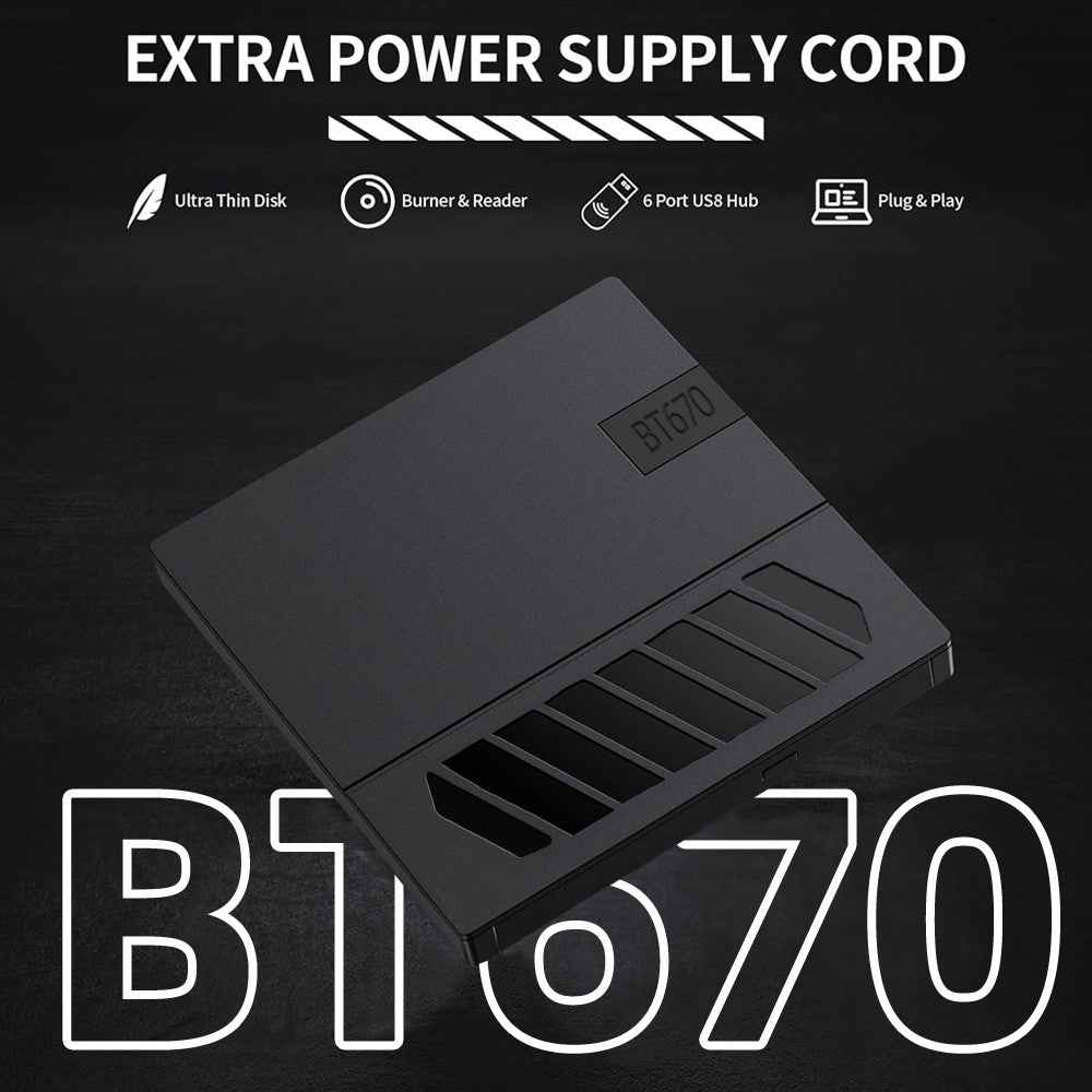 bt670 Multi-Function External Optical Drive DVD Burner Writer with SD TF Card Slot