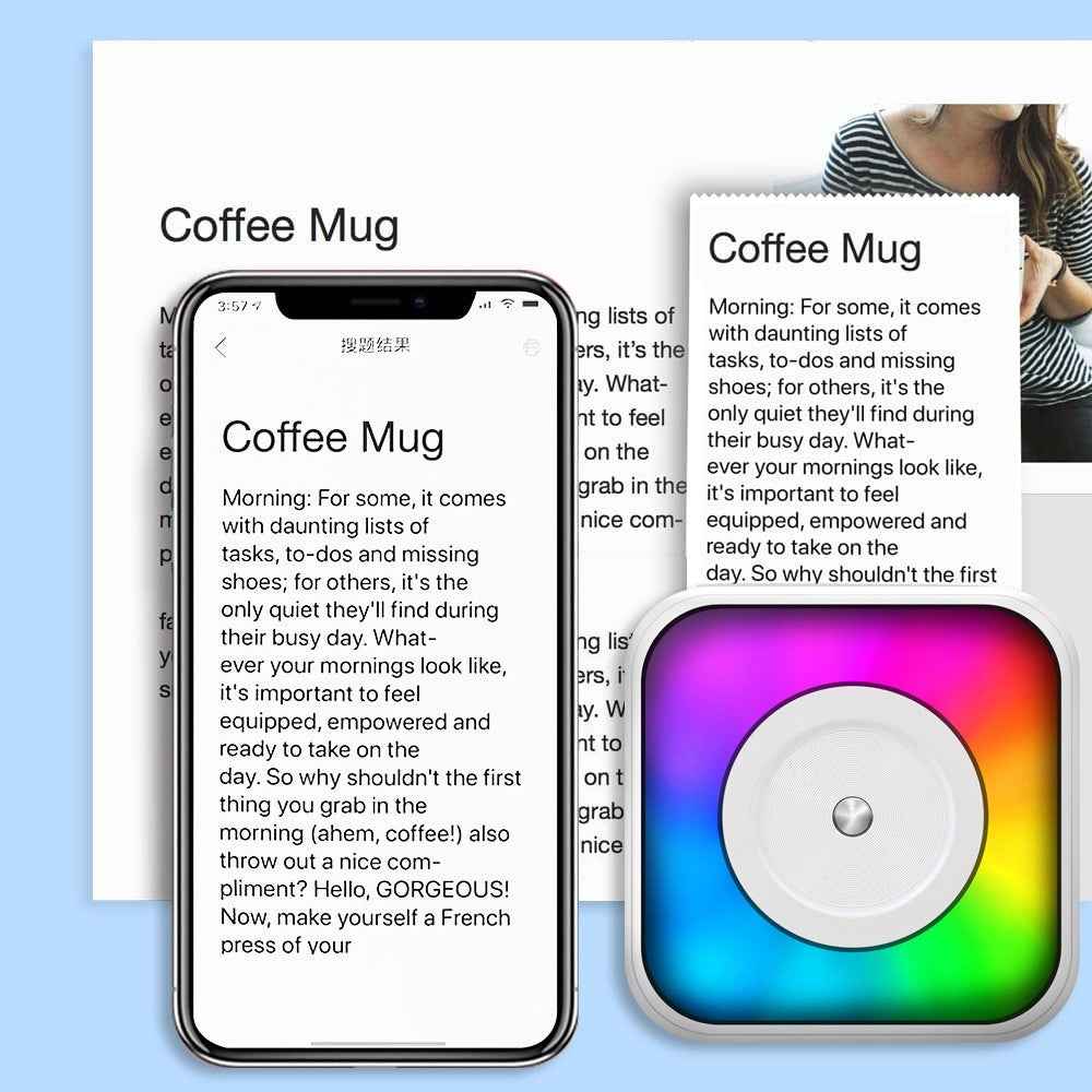 C31 Portable Wireless Bluetooth-compatible Thermal Label Photo Printer with Printing Papers