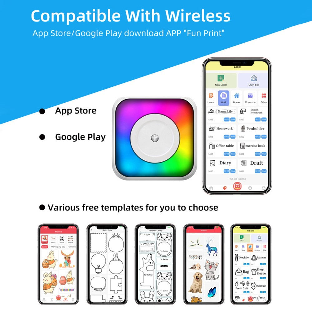 C31-Portable-Wireless-Bluetooth-compatible-Thermal-Label-Photo-Printer-with-Printing-Papers