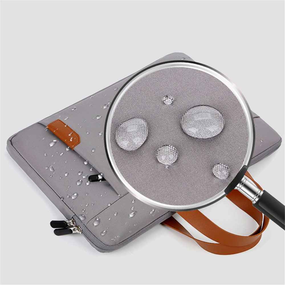 C7 15-15.6 Inch Laptop Bag Oxford Cloth Notebook Handbag Business Bag with Soft Lining - Black