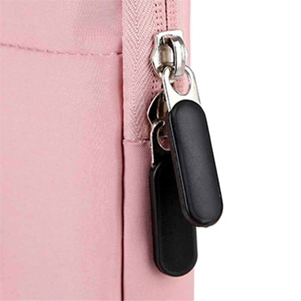 C7 15-15.6 Inch Laptop Bag Oxford Cloth Notebook Handbag Business Bag with Soft Lining - Black