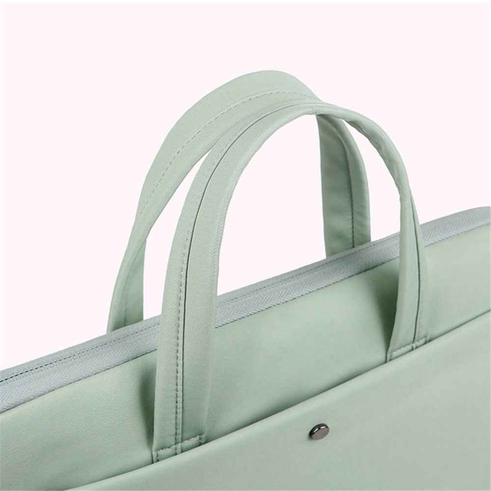 C81-14-14.6 Inch Computer Bag Portable Notebook Bag with Zipper Laptop Accessories Storage Bag - Green