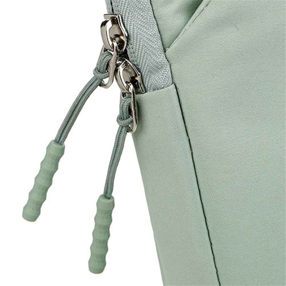 C81-14-14.6 Inch Computer Bag Portable Notebook Bag with Zipper Laptop Accessories Storage Bag - Green