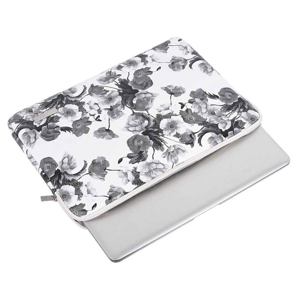 G1-01 Digital Printing Flower Pattern Sleeve Bag for 12 inch Laptops Anti-scratch Shockproof Carry Case