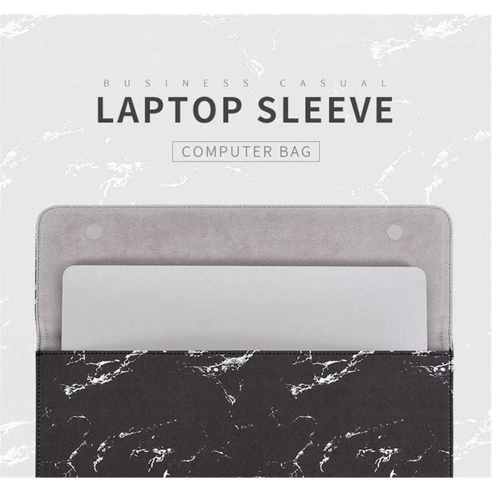 E32-01-Magnetic-Flip-Cover-PU-Leather-Laptop-Sleeve-Marble-Pattern-Notebook-Carrying-Bag-Black/Gold/for-15-inch-Laptop