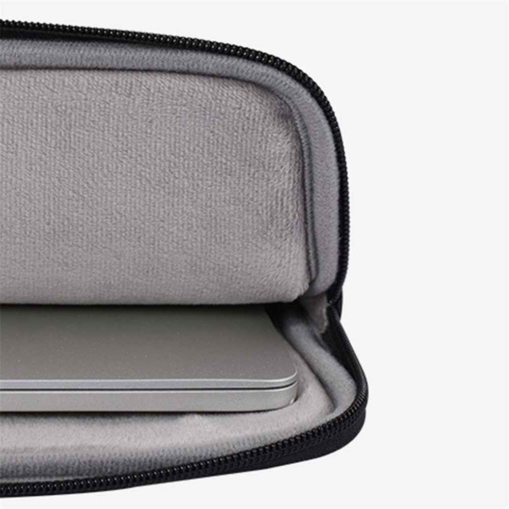 L38-T0311 PU Leather Carrying Case for 12 inch Portable Sleeve Bag Laptops Anti-Scratch Slim Case with Small Bag - Black