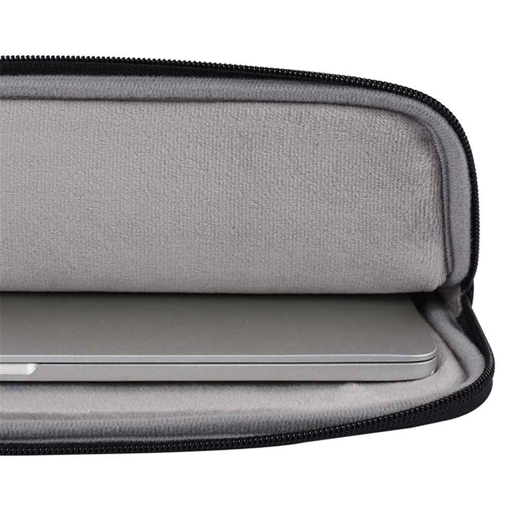 L38-T0311 PU Leather Carrying Case for 12 inch Portable Sleeve Bag Laptops Anti-Scratch Slim Case with Small Bag - Black