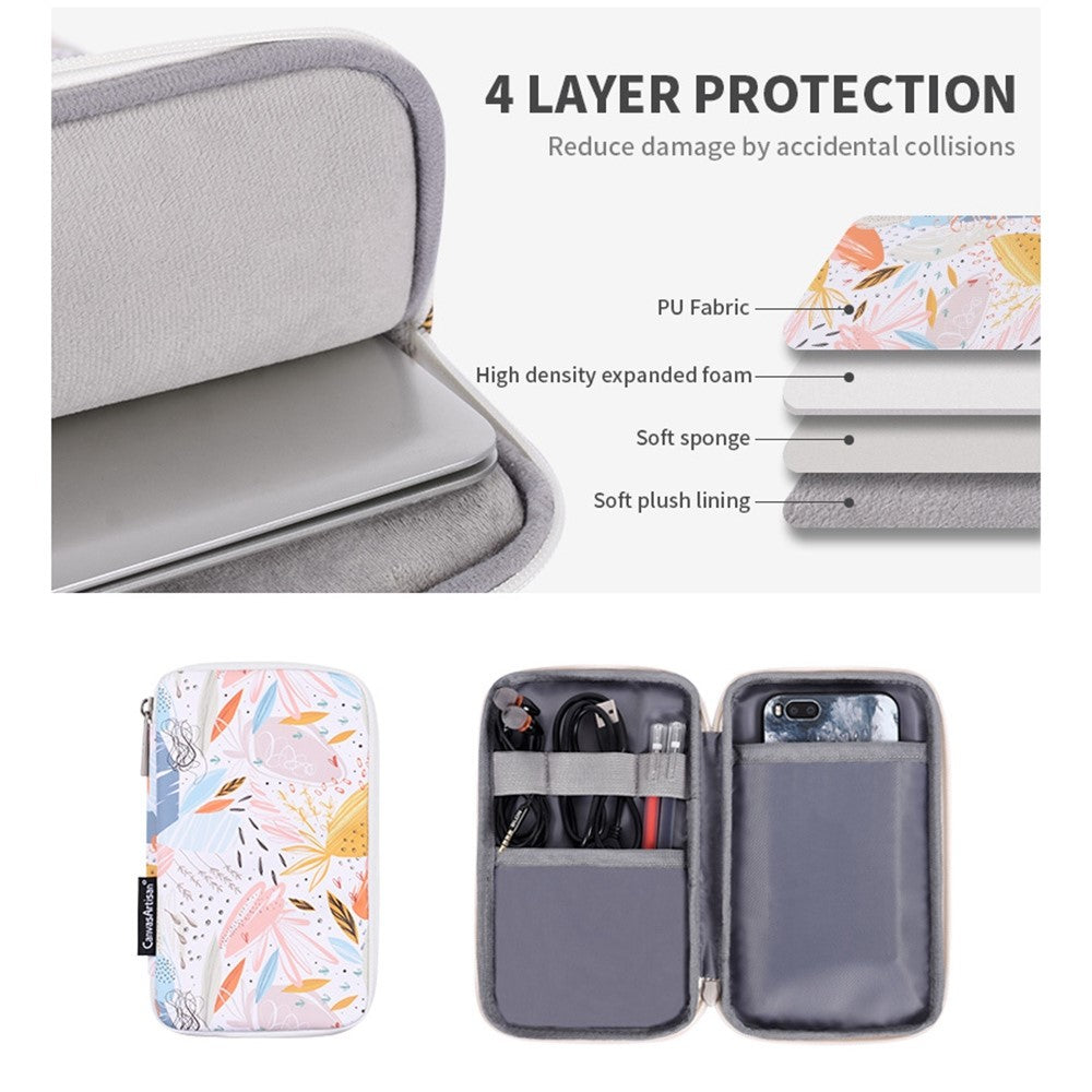 G53-T0121-for-15-inch-Notebook-Stylish-Patterned-Laptop-Zippered-Protective-Bag-Waterproof-PU-Case-Pouch-Storage-Organizer-+-Small-Bag-Set