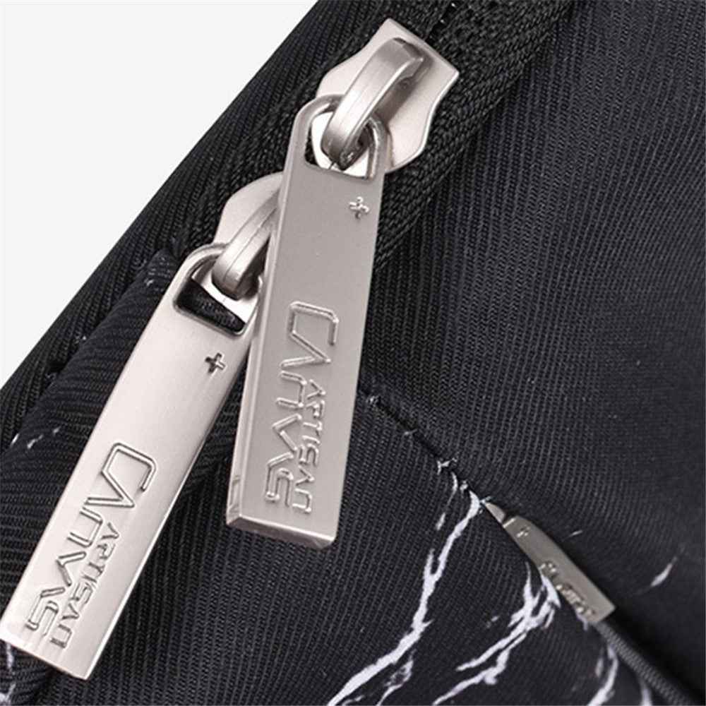 H32-11 11-inch Laptop Carrying Bag Waterproof Printed Notebook Protective Sleeve with Front Pocket - Black