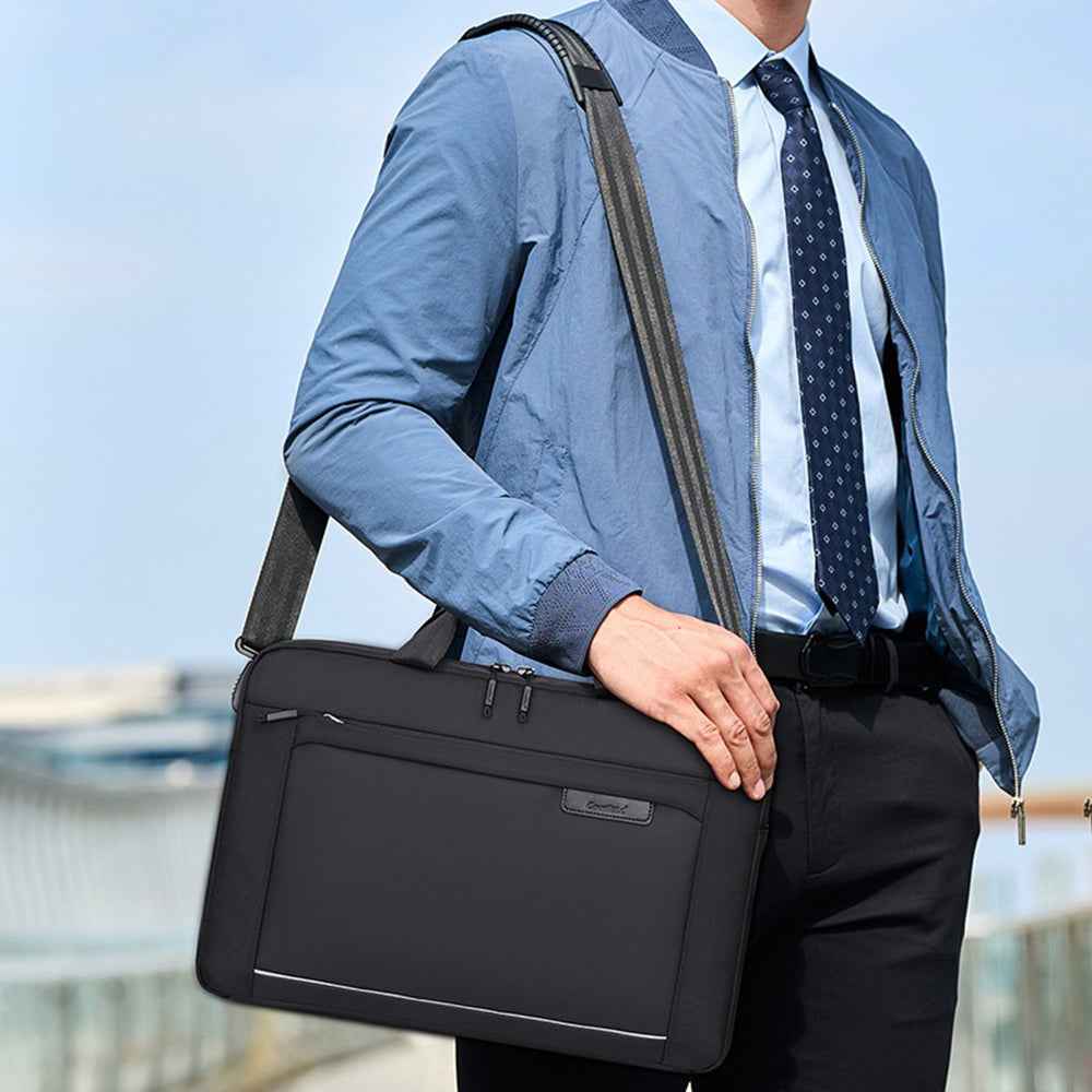 COOLBELL CB-2138 13.3 Inch Laptop Bag Waterproof Business Notebook Carrying Briefcase with Shoulder Strap - Blue