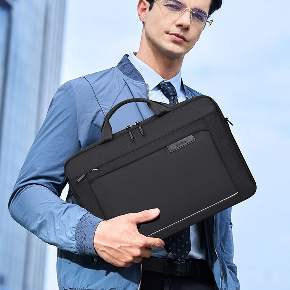 COOLBELL-CB-2138-13.3-Inch-Laptop-Bag-Waterproof-Business-Notebook-Carrying-Briefcase-with-Shoulder-Strap-Blue