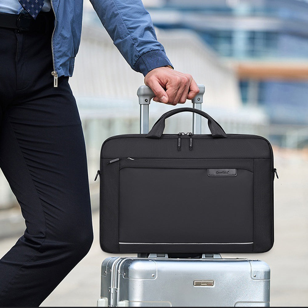 COOLBELL-CB-2138-13.3-Inch-Laptop-Bag-Waterproof-Business-Notebook-Carrying-Briefcase-with-Shoulder-Strap-Blue