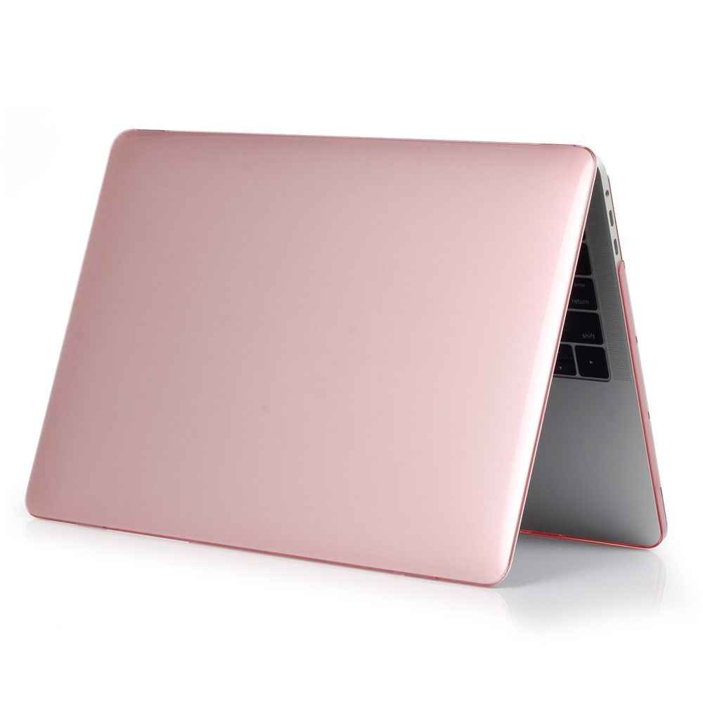Crystal Clear Two-piece PC Protective Case for Macbook Pro 15.4-inch 2016 with Touch Bar (A1707) - Pink