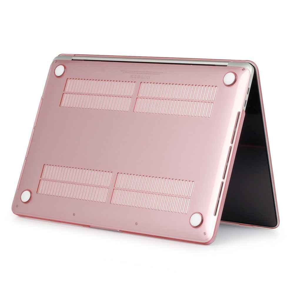 Crystal Clear Two-piece PC Protective Case for Macbook Pro 15.4-inch 2016 with Touch Bar (A1707) - Pink