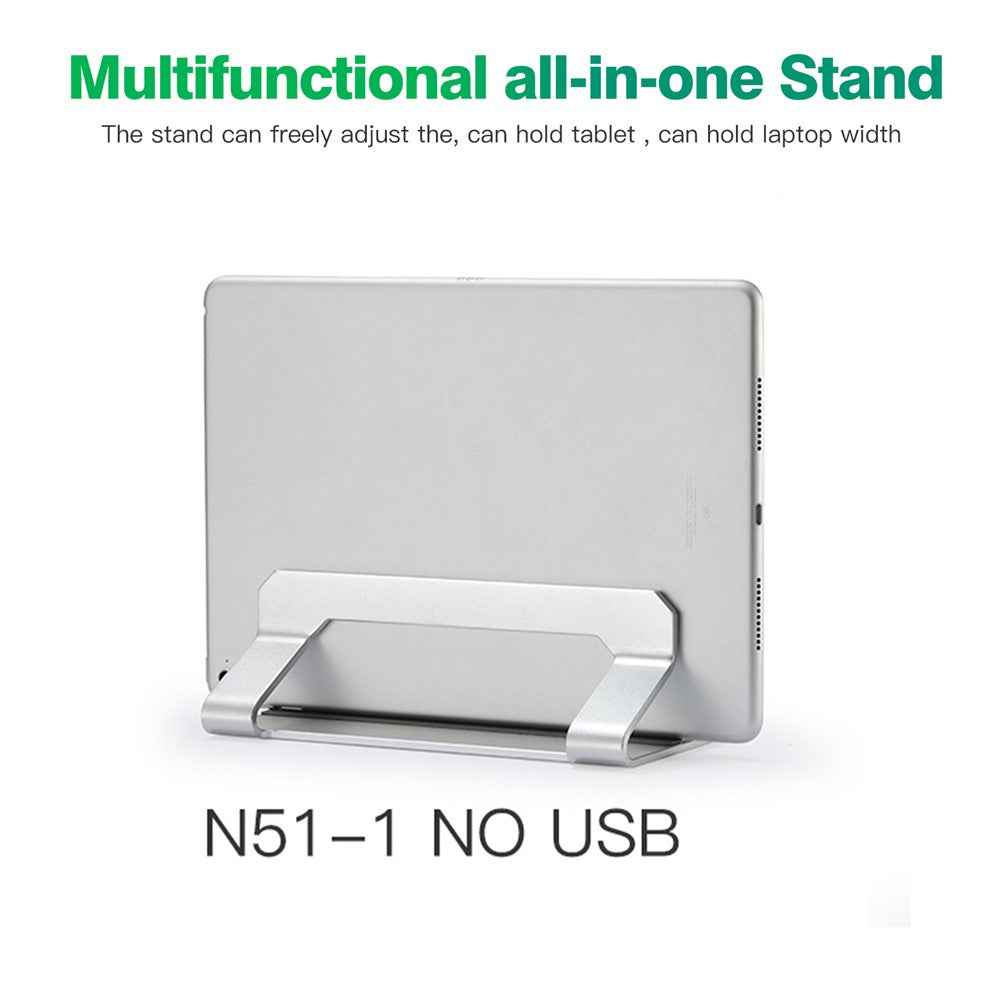 Vertical Laptop Stand, Aluminum Alloy, for Notebooks Up To 17.3 Inch