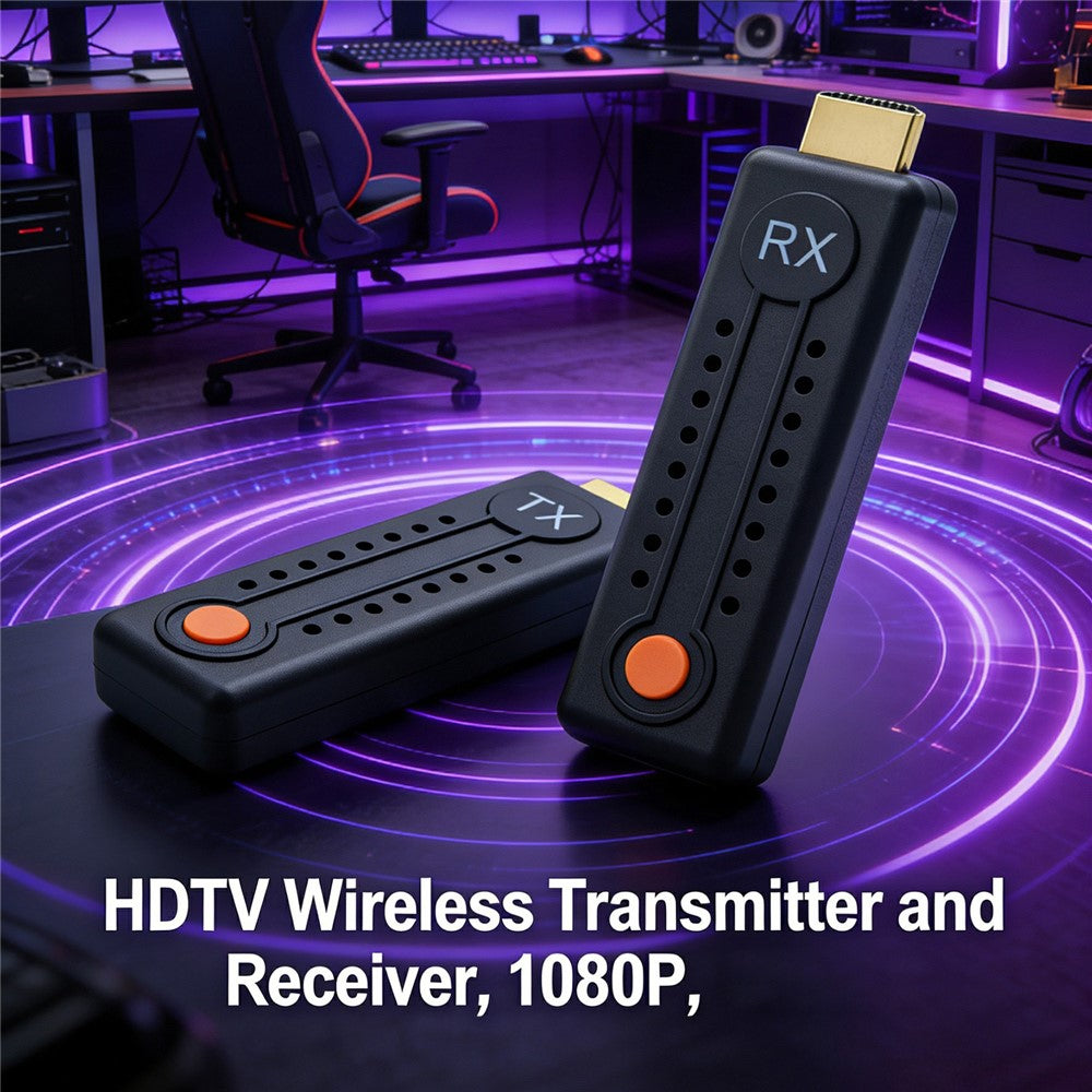 DL100M-1080P-HDTV-Wireless-Transmitter-and-Receiver-Set-328ft-Range-Transmission-Adapter-Extender-Kit-Black