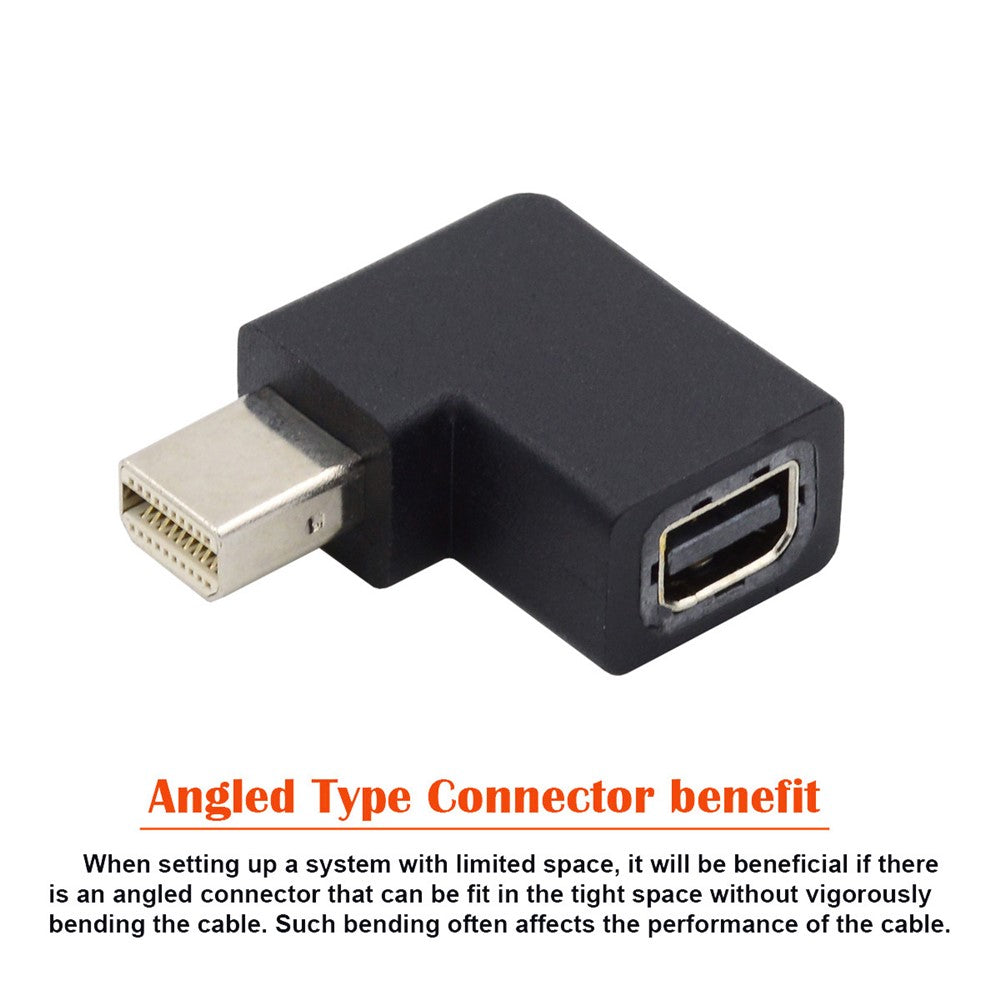 DP-036-8K07-Angled-8K-60Hz-Mini-DisplayPort-1.4-Male-to-Mini-DP-Female-Convertor-Fast-Transmission-Adapter-for-PC-Laptop-Monitor