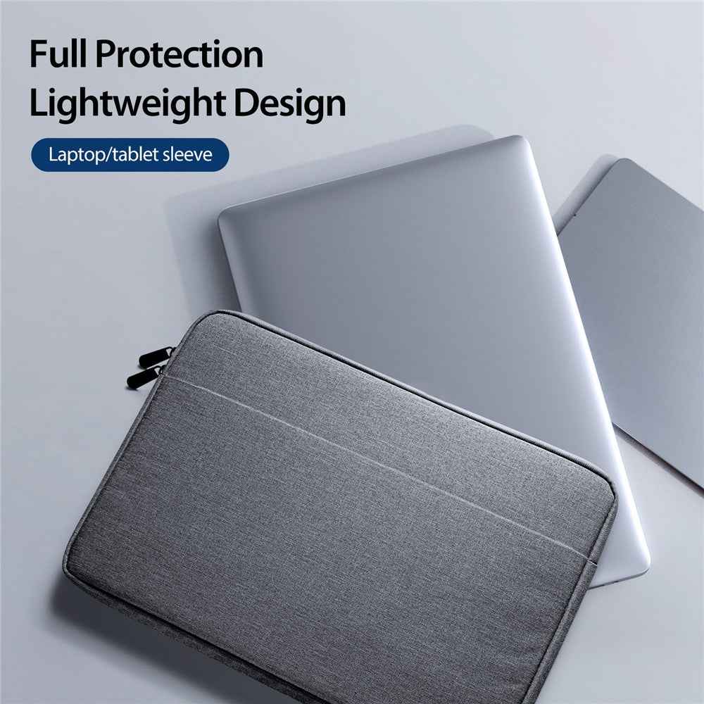 14-15.4 Inch Laptop Bag Waterproof Horizontal Notebook Pouch - Dark Grey