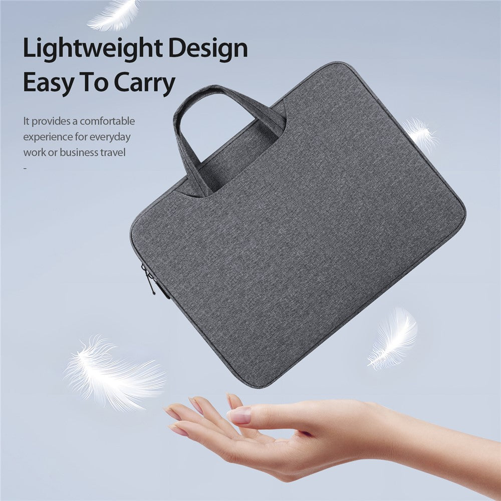 15.5-16-Inch-Laptop-Bag-Water-Repellent-Polyester-Fabric-Computer-Carrying-Case-Dark-Grey