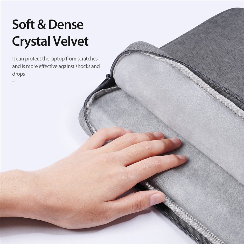 15.5-16-Inch-Laptop-Bag-Water-Repellent-Polyester-Fabric-Computer-Carrying-Case-Dark-Grey