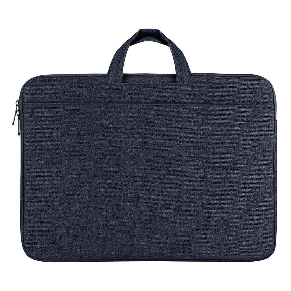 13-13.9 inch Laptop Carrying Bag Multi Pockets Polyester Notebook Handbag - Navy Blue