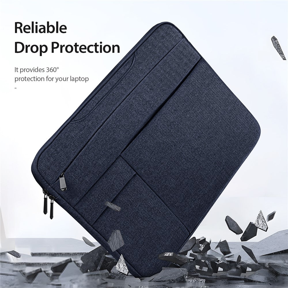 13-13.9-inch-Laptop-Carrying-Bag-Multi-Pockets-Polyester-Notebook-Handbag-Navy-Blue