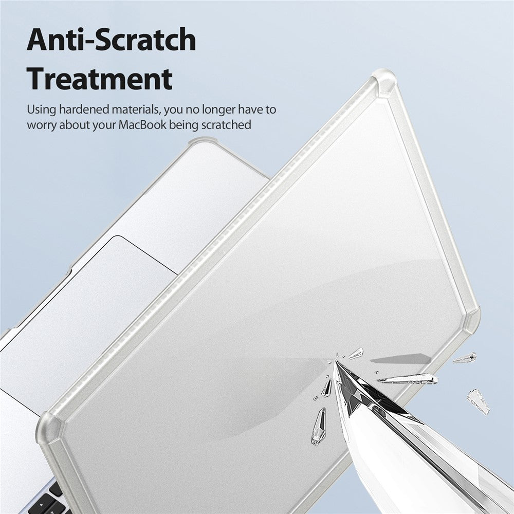 DUX-DUCIS-LCGM-Series-Glossy-Case-for-MacBook-Air-13-inch-(2026)-A3449-/-(2025)-A3240-/-(2024)-A3113-/-(2022)-A2681-Anti-Scratch-TPU+PC-Shell-Transparent