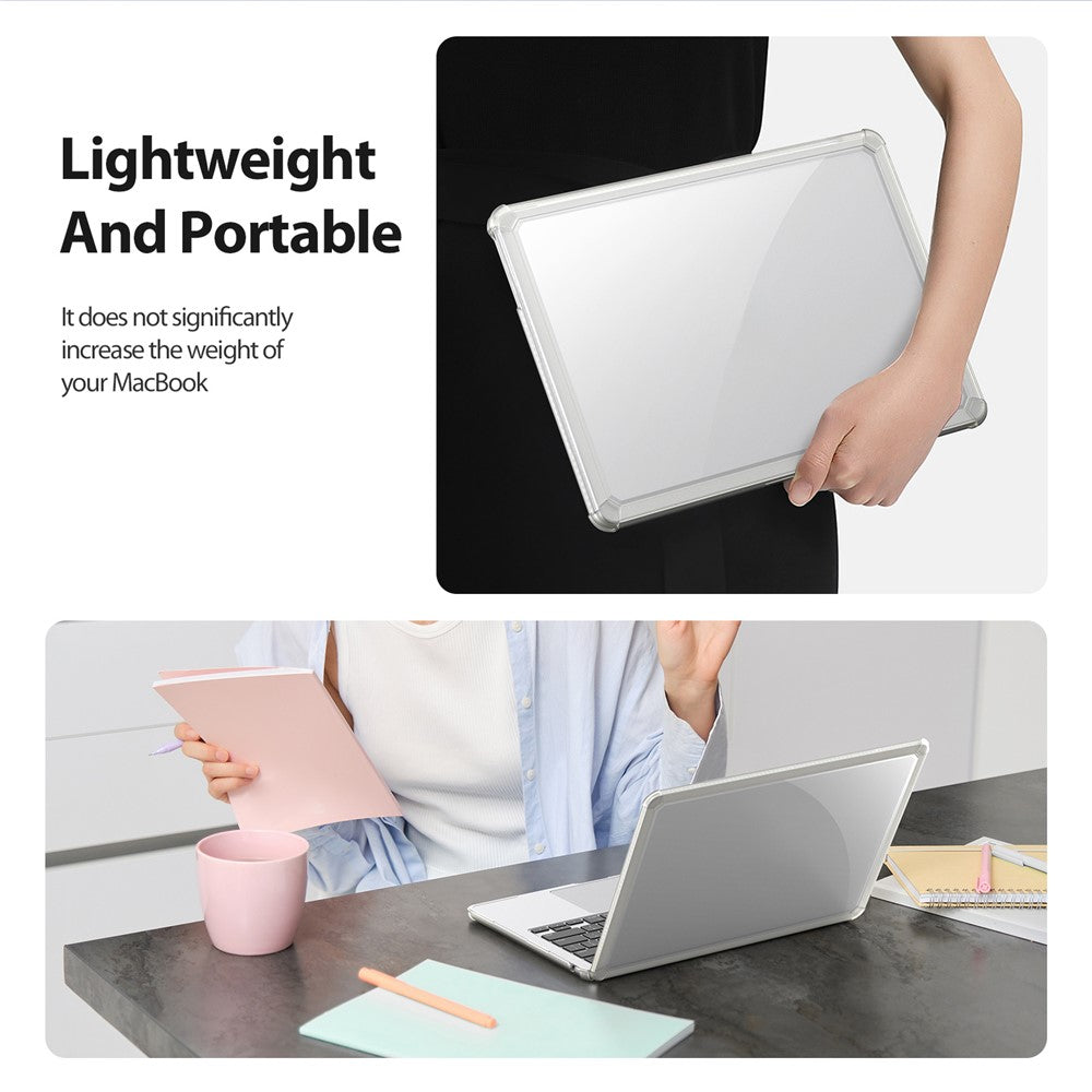 DUX-DUCIS-LCGM-Series-Glossy-Case-for-MacBook-Air-13-inch-(2026)-A3449-/-(2025)-A3240-/-(2024)-A3113-/-(2022)-A2681-Anti-Scratch-TPU+PC-Shell-Transparent