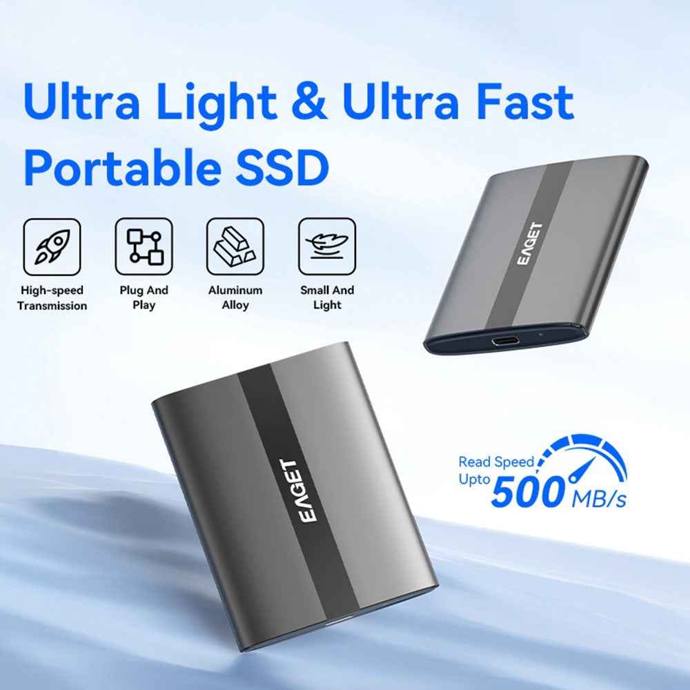 ET-M8 240GB Portable SSD 500MB / S High Speed Aluminum Alloy Type C External Solid State Drive