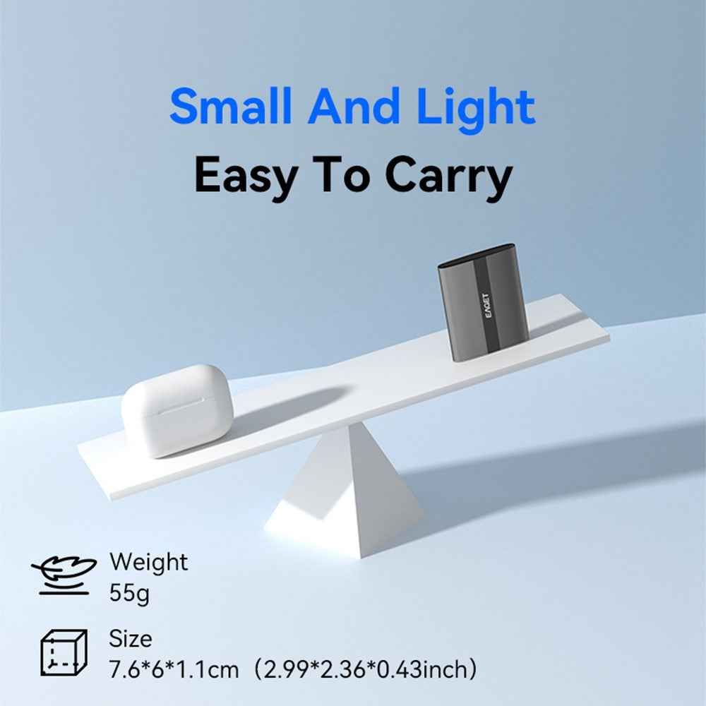 ET-M8 240GB Portable SSD 500MB / S High Speed Aluminum Alloy Type C External Solid State Drive