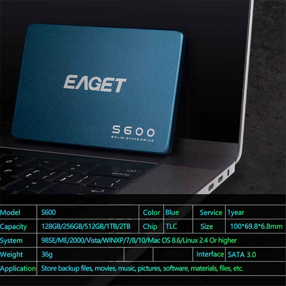 S600 SSD 2.5 Inch SATA III Internal Solid State Drive SSD - 128GB