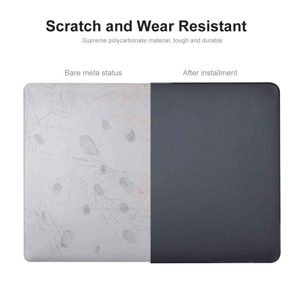 Case for Macbook Air 15 inch (2025) / (2024) A3114 / (2023) A2941 (US Version) Matte Laptop Cover with Film + Plugs - Dark Blue