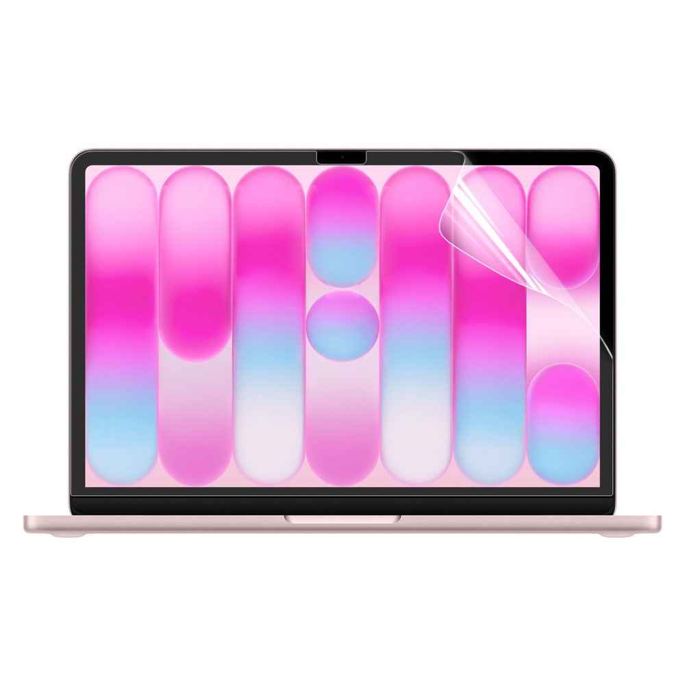 For MacBook Neo 13 inch (2026) A3404 512G Crystal PC Laptop Case + Ultra Thin TPU Keyboard Cover + PET Screen Film 3 in 1 Kit, US Keyboard Layout - Transparent
