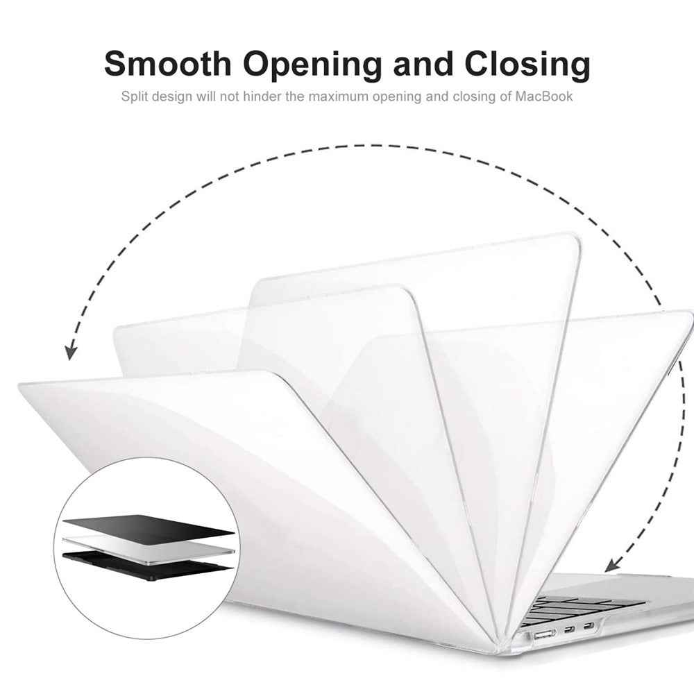 for MacBook Air 13 inch (2026) A3449 / (2025) A3240 / (2024) A3113 / (2022) A2681 (EU) Crystal Laptop Cover - Grey