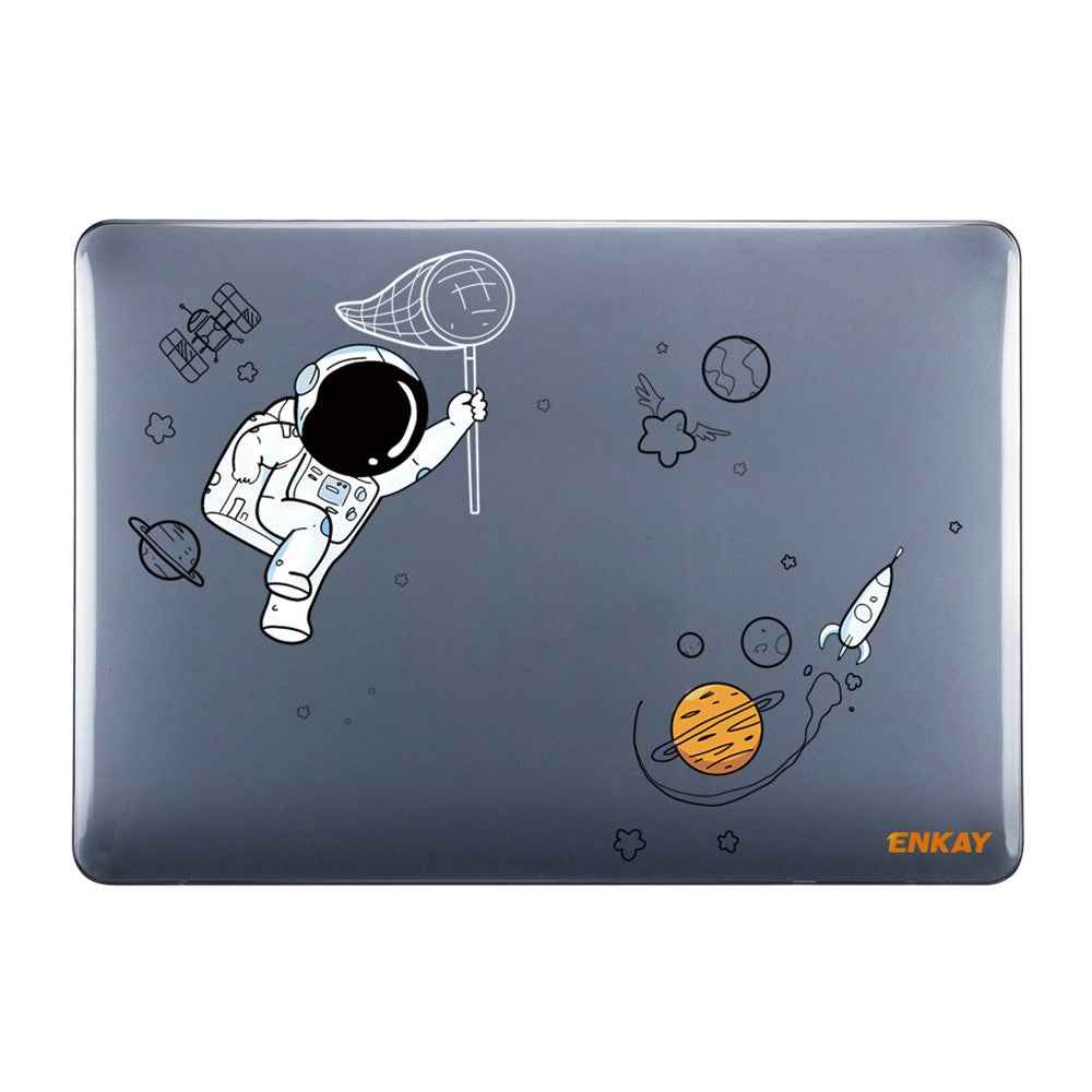 for MacBook Pro 16 inch (2019) A2141 (EU Version) Laptop Cover Astronaut Pattern Hard Protective Case with Slim TPU Keyboard Film + Anti-dust Plugs - Astronaut No.2