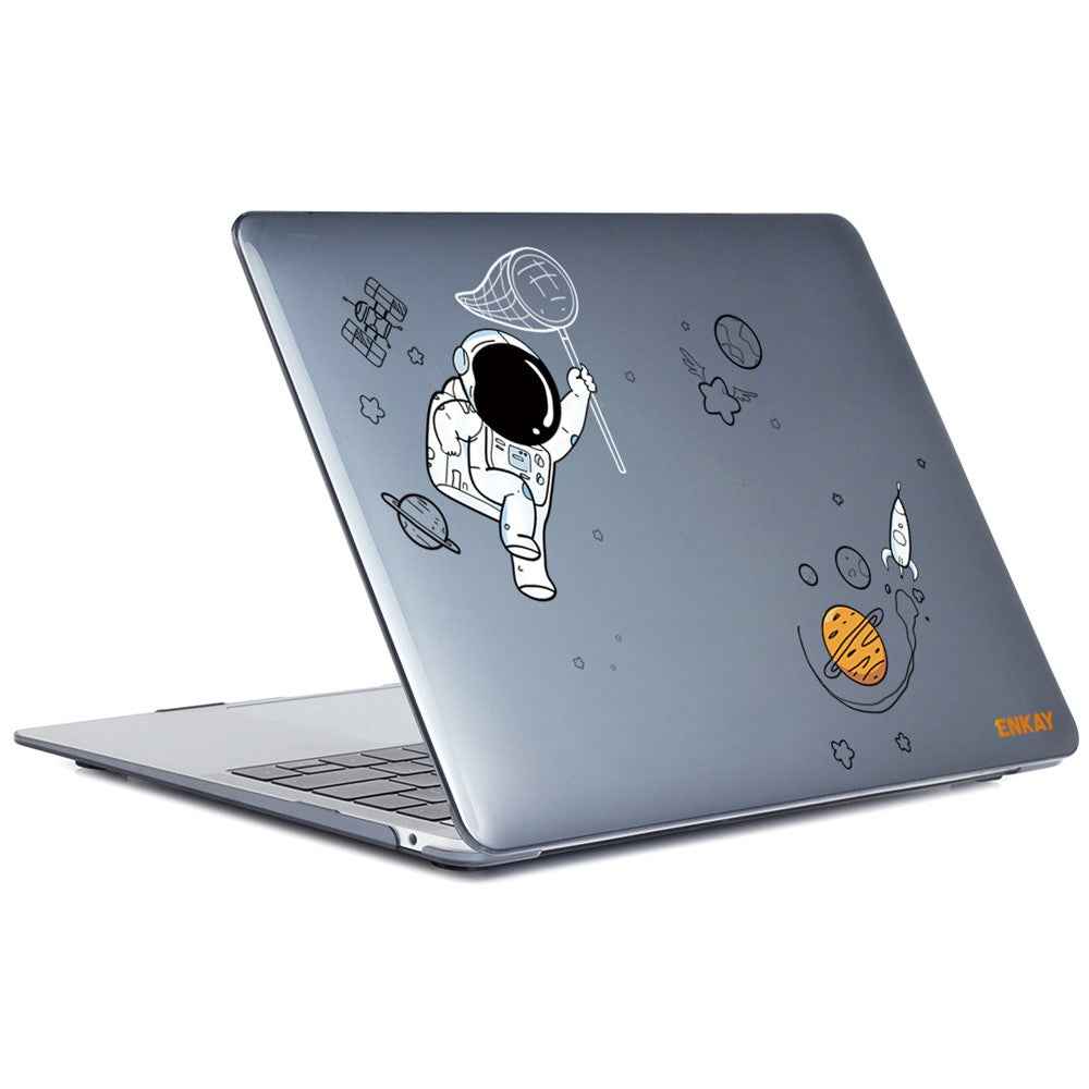 for MacBook Pro 16 inch (2019) A2141 (EU Version) Laptop Cover Astronaut Pattern Hard Protective Case with Slim TPU Keyboard Film + Anti-dust Plugs - Astronaut No.2