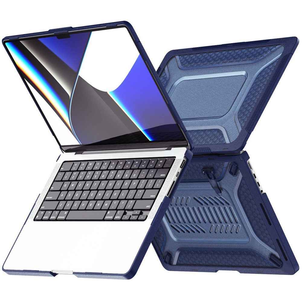 Laptop Case for MacBook Pro 16 inch (2026) A3429 A3428 / (2025) A3186 A3403 / (2024) A2991 / (2023) A2780 / (2021) A2485 (US Version) Astronaut Pattern Notebook Cover Set - Blue